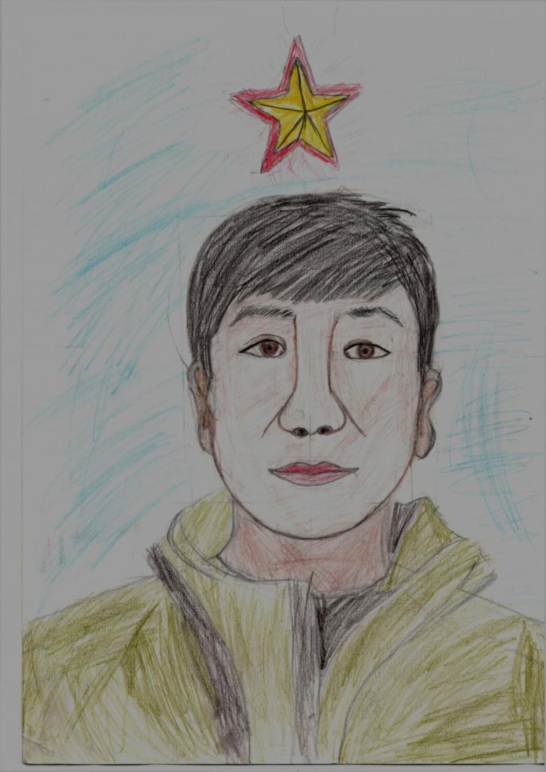 Малюнок молодої людини