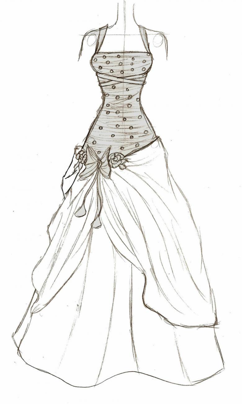 Намальована сукня