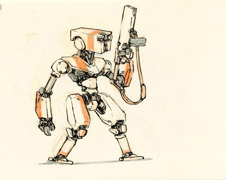 Намальований робот