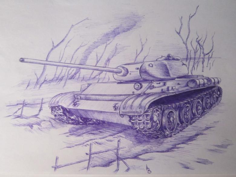 Намальований танк
