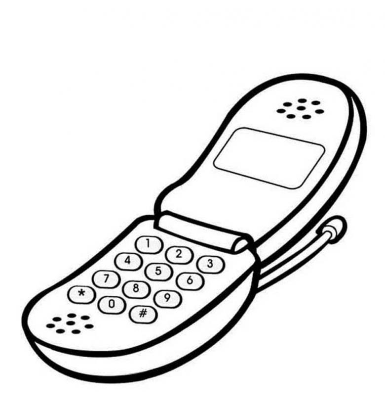 Намальований телефон