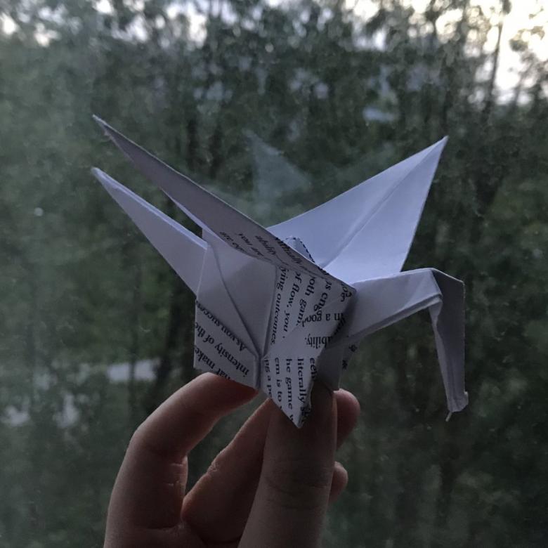 журавлик орігамі