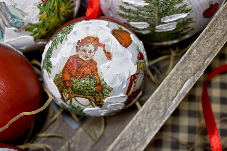 Новорічний декупаж