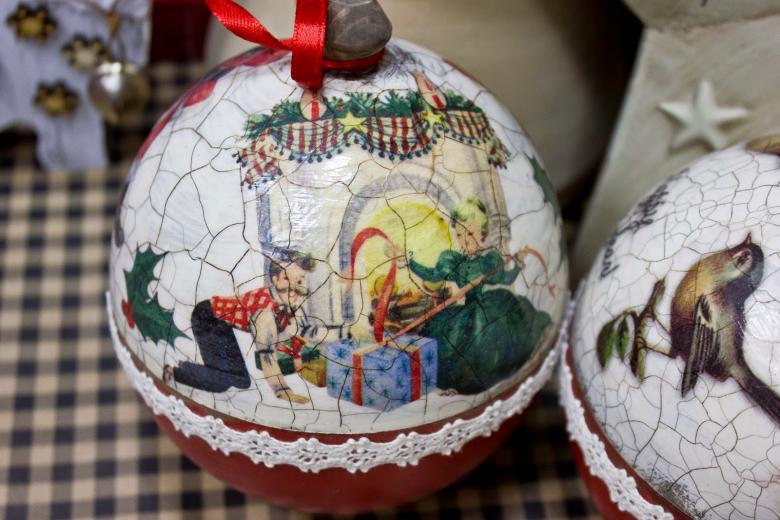 Новорічний декупаж