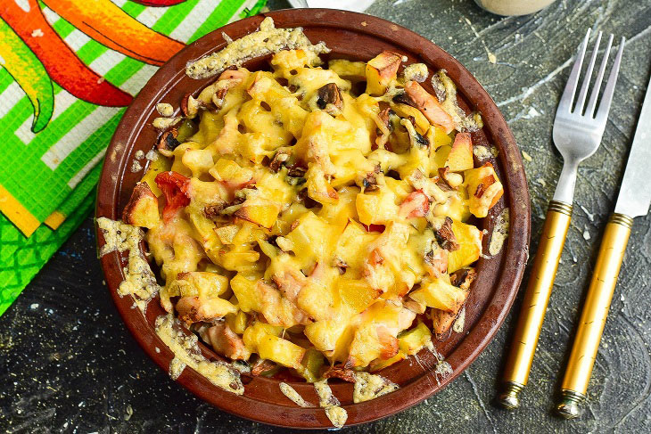 Курятина з печерицями по-купецьки