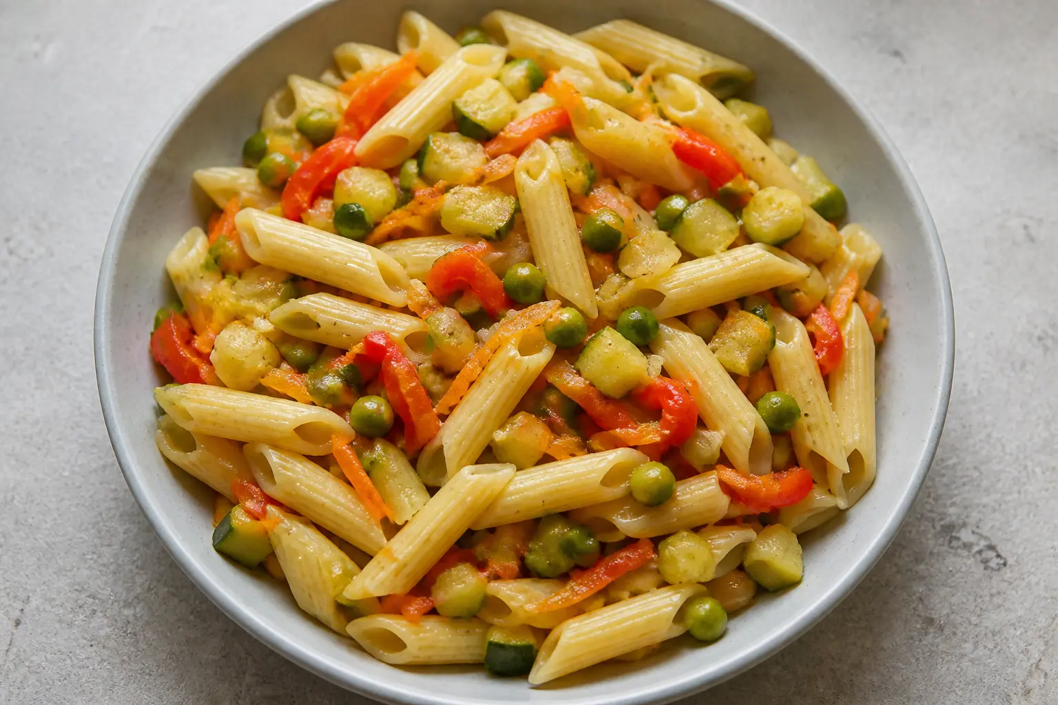 Макарони по-флотськи з овочами