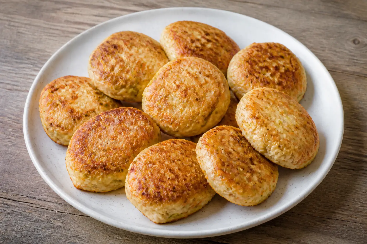 Курячі биточки з овочами